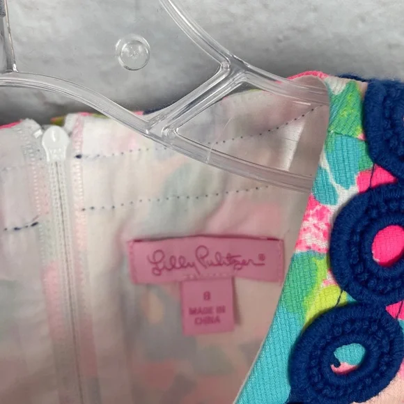 Lilly Pulitzer Pina Colada Club Dress Size 8 - Picture 3 of 4